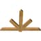 Ekena Millwork Kennewick Rough Sawn Timber Gable Bracket, Western Red Cedar, 48"W x 32"H x 2"D x 4"F, 16/12 Pitch GBW048X32X0204KEN00RWR - alternate 3